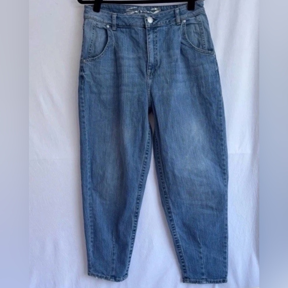 High Rise Barrel Seven7 Jeans Womans Sz 10 Like New No Flaws Baggy Tapered
